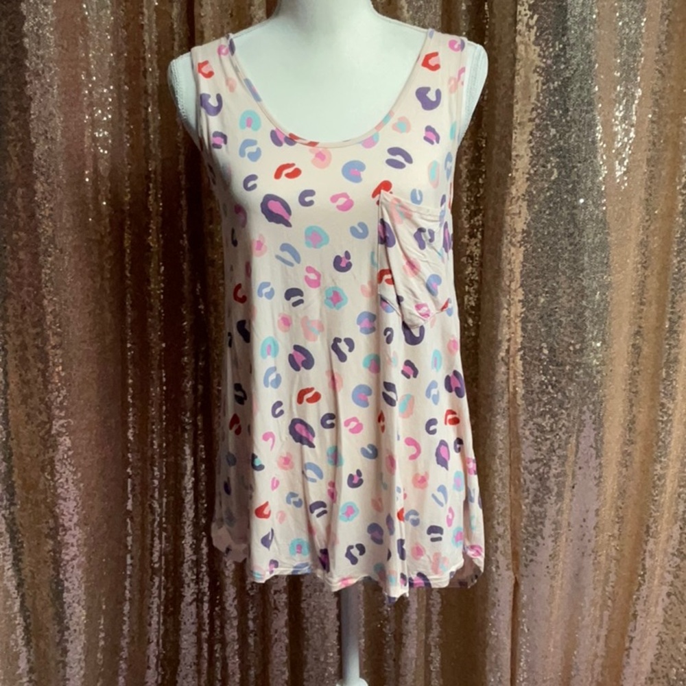 Grace & Lace Multicolor Leopard Perfect Pocket Tank